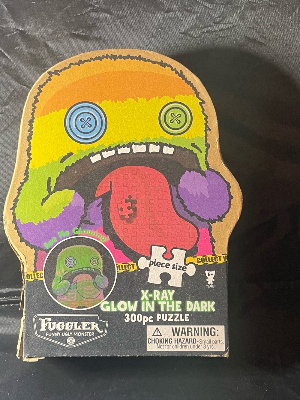 Fuggler Glow-in-the-Dark X-Ray Dog Toy Puzzle — Multicolor